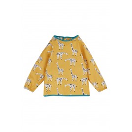 Frugi Spick and Span Sleeved Bib Bumblebee Giraffe