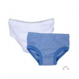 Iobio Panties Boy  2x blue melange