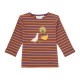 Sense Organics Leja Baby Shirt L/S Aubergine-Orange Stripes