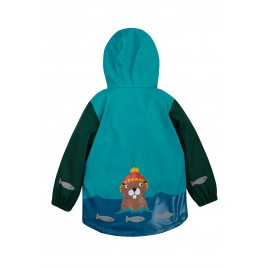 Frugi Puddle Buster Coat Blue Beaver