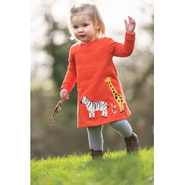 Frugi Easy On Dress bonfire/zoo