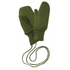 Disana Boiled Wool Gloves olive