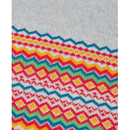 Frugi Cosy Fairisle Blanket Deep Sea Fairisle