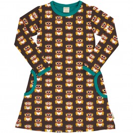 Maxomorra Dress Nordic Owl