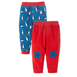Frugi Reversible Cairo Cord Trousers True/Penguin Play