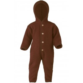 Engel Hooded Overall with Cuffs Zimt mélange
