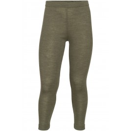 Engel Children's leggings, fine rib olive
