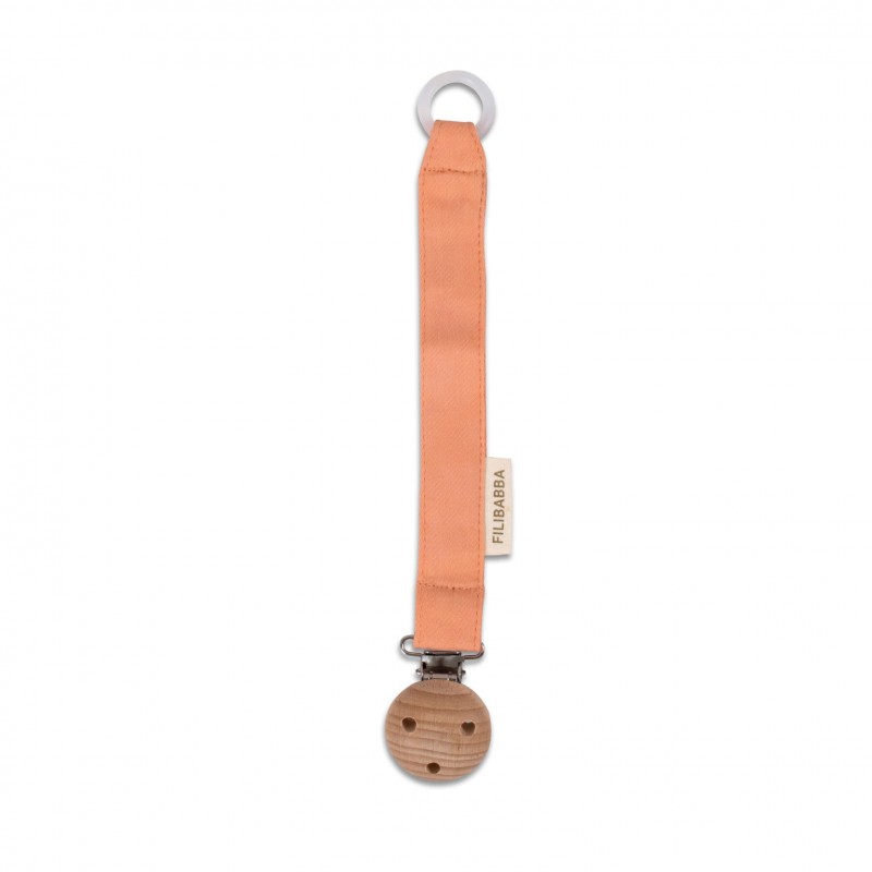 Filibabba Pacifier Holder with velcro closure Sandy