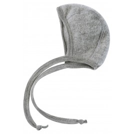 Engel Baby Bonnet Fleece hellgrau  mélange