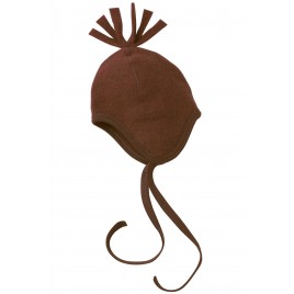 Engel Baby-Hat Fleece Zimt mélange
