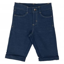 Meyadey Shorts Knee Indigo Blue