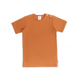 Leela Cotton Kurzarmshirt mokka