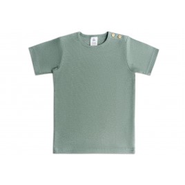 Leela Cotton Kurzarmshirt tannennadel/salbei