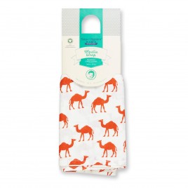 Sense Organics Vita Muslin Wrap 120x120 Camel Rusty Red