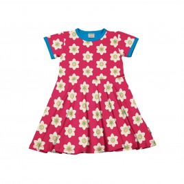 Maxomorra Dress Circle SS anemone