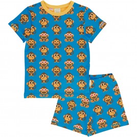 Maxomorra Pyjama set SS Party Monkey