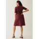 Boob A  Dress Mid-Sleeve port red