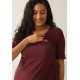 Boob A  Dress Mid-Sleeve port red