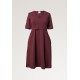 Boob A  Dress Mid-Sleeve port red