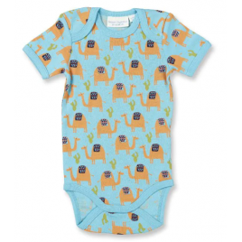 Sense Organics YVON retro body S/S Camel sky blue