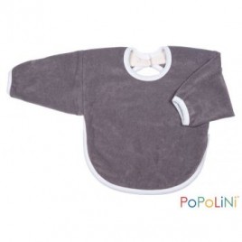 Iobio Long Sleeve Bib 30cm grey