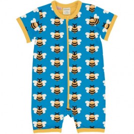 Maxomorra Rompersuit SS Picknick Bee
