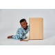 Sense Organics LONG JOHN RETRO Pyjama AOP Bear Shapes