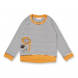 Sense Organics DENA Shirt LS White-Balck Stripes