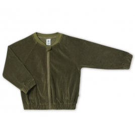 Leela Cotton Cord Baseballjacke olive