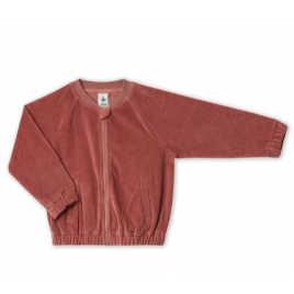 Leela Cotton Cord Baseballjacke dunkel mauve
