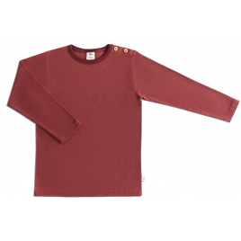 Leela Cotton Langarmshirt Kaffee/ Rostrot