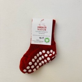 Hirsch Natur Grobstrick Stoppersocke mohnmeliert
