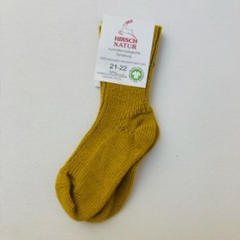 Hirsch Natur Grobstricksocke  curry