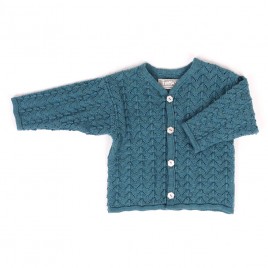 Flomax Ajour Strickjacke Baby türkis mel.